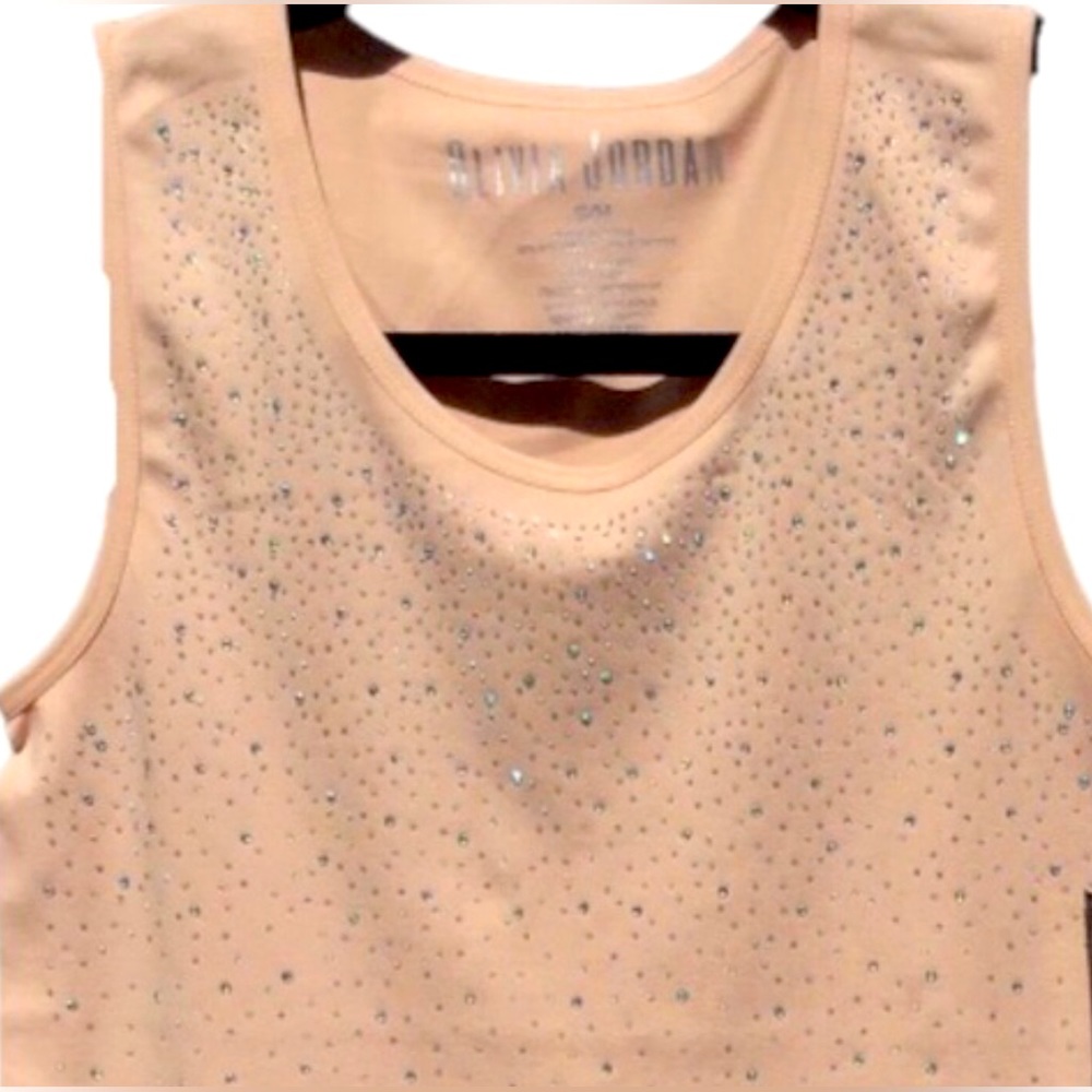 Olivia Jordan Rhinestone Tank Top Sz S/M